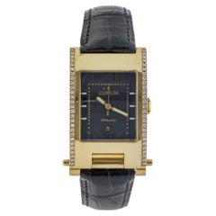 Corum Tabogan Unisex-Armbanduhr aus 18 Karat Gelbgold und Diamanten
