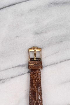 Corum Tank Watch in 18K Yellow Gold with Pheasant Dial, 1970–80s
