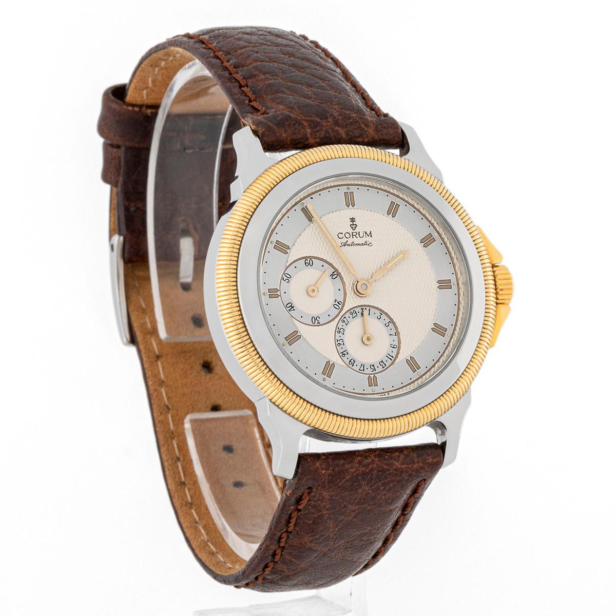 Corum Temps Mecanique 36mm steel and gold case Contemporáneo en venta
