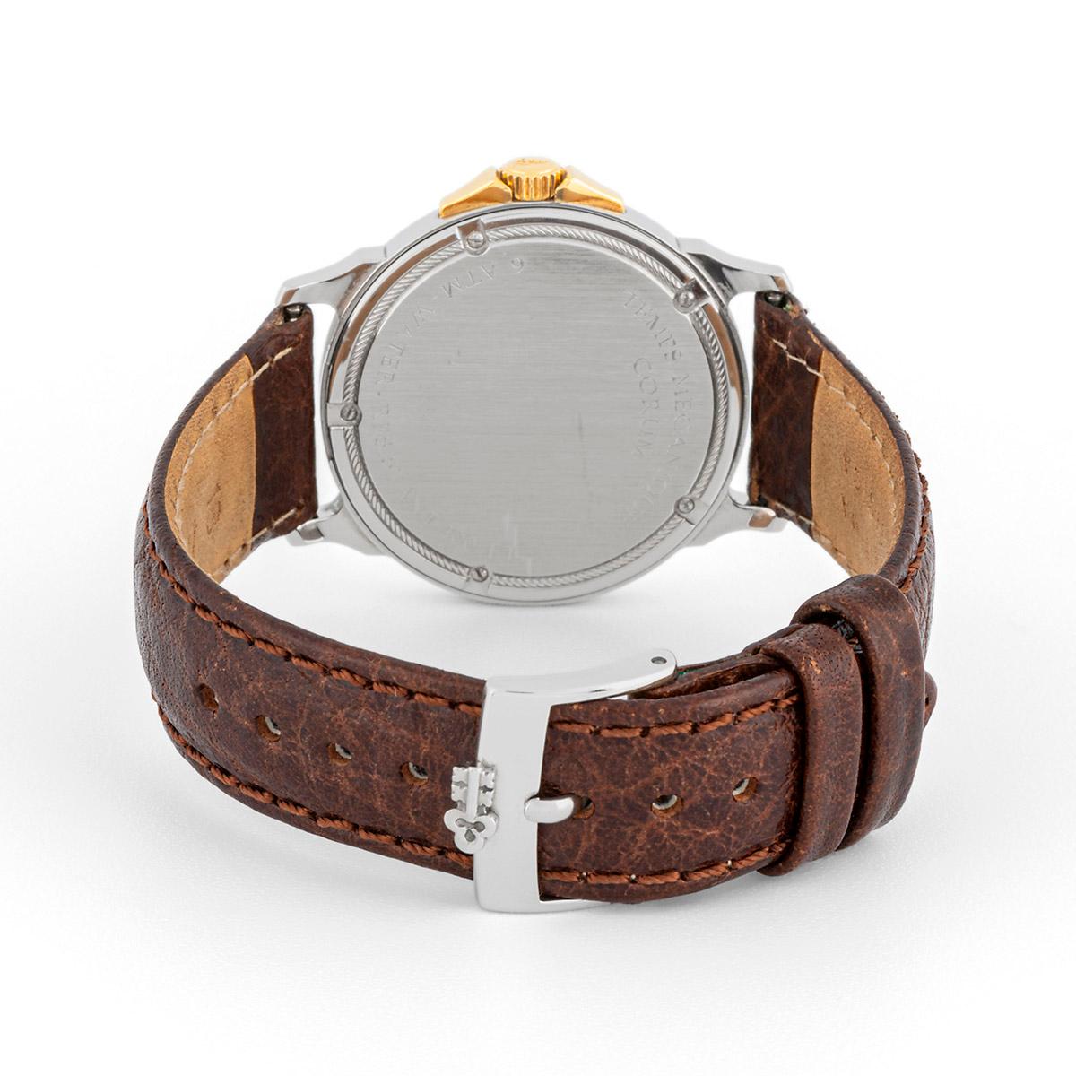Corum Temps Mecanique 36mm steel and gold case en venta 2