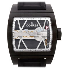 Corum Ti Bridge 050056 Stainless Steel Skeleton Dial Manual Watch