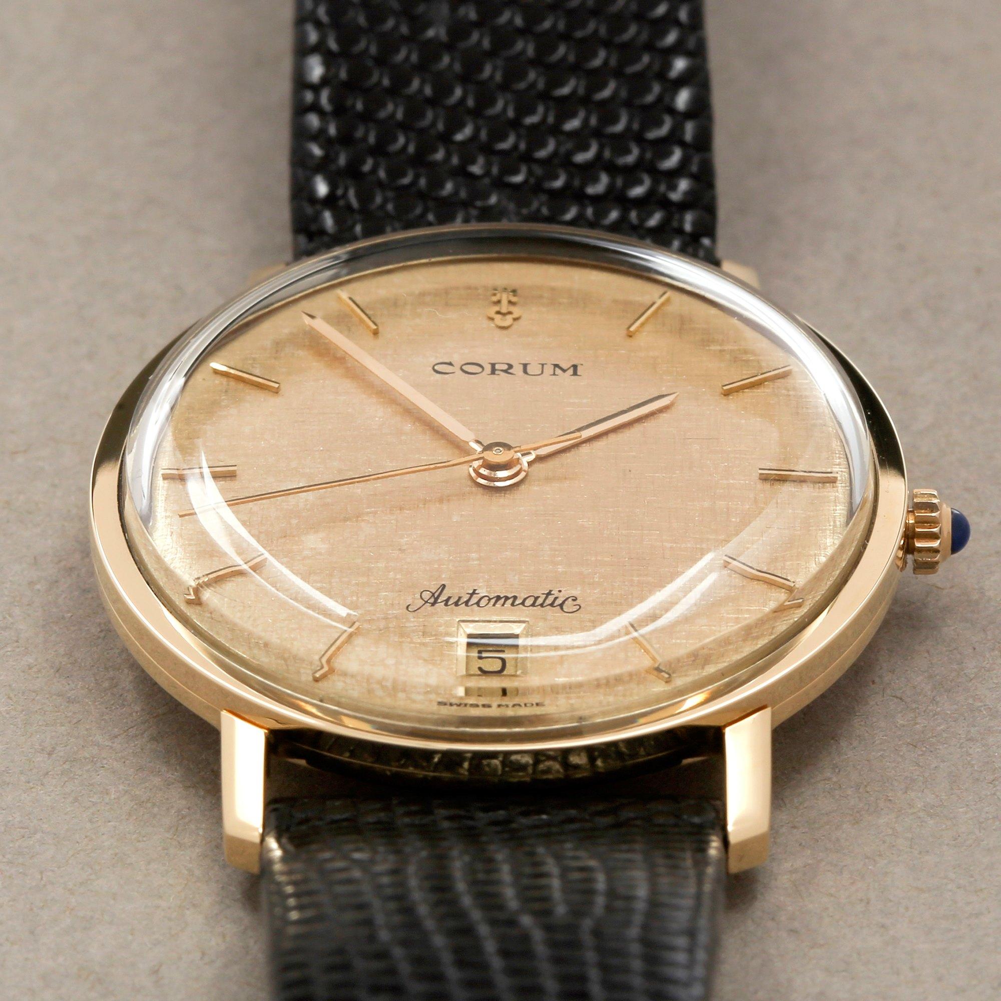 Corum Vintage ETA 2824 3adj Men's Yellow Gold Watch In Excellent Condition In Bishops Stortford, Hertfordshire