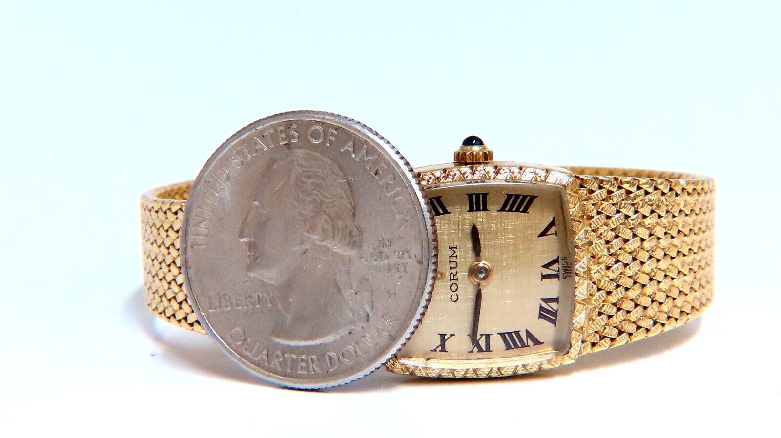 corum 18k gold diamond watch