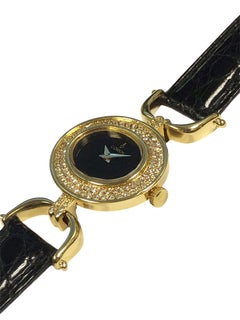 Reloj de pulsera Corum vintage de oro amarillo y diamantes para señora