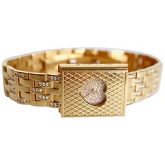 Corum Watch Love Story Model in 18K Yellow ﬁold Diamonds and Mother of Pearl