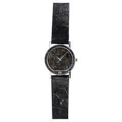 Corum Uhr mit Meteoritenzifferblatt in Platin, 1980er Jahre