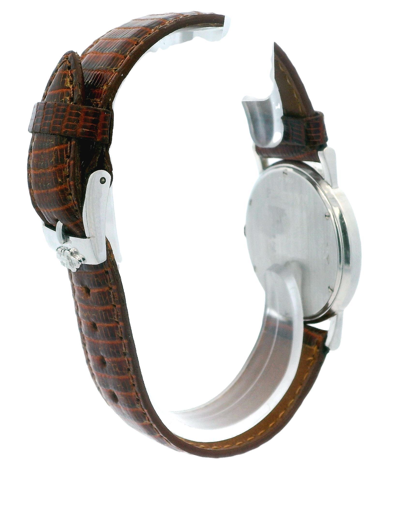 Corum Wood Roman Diamond Bezel Pave Dial Platinum Watch For Sale 3