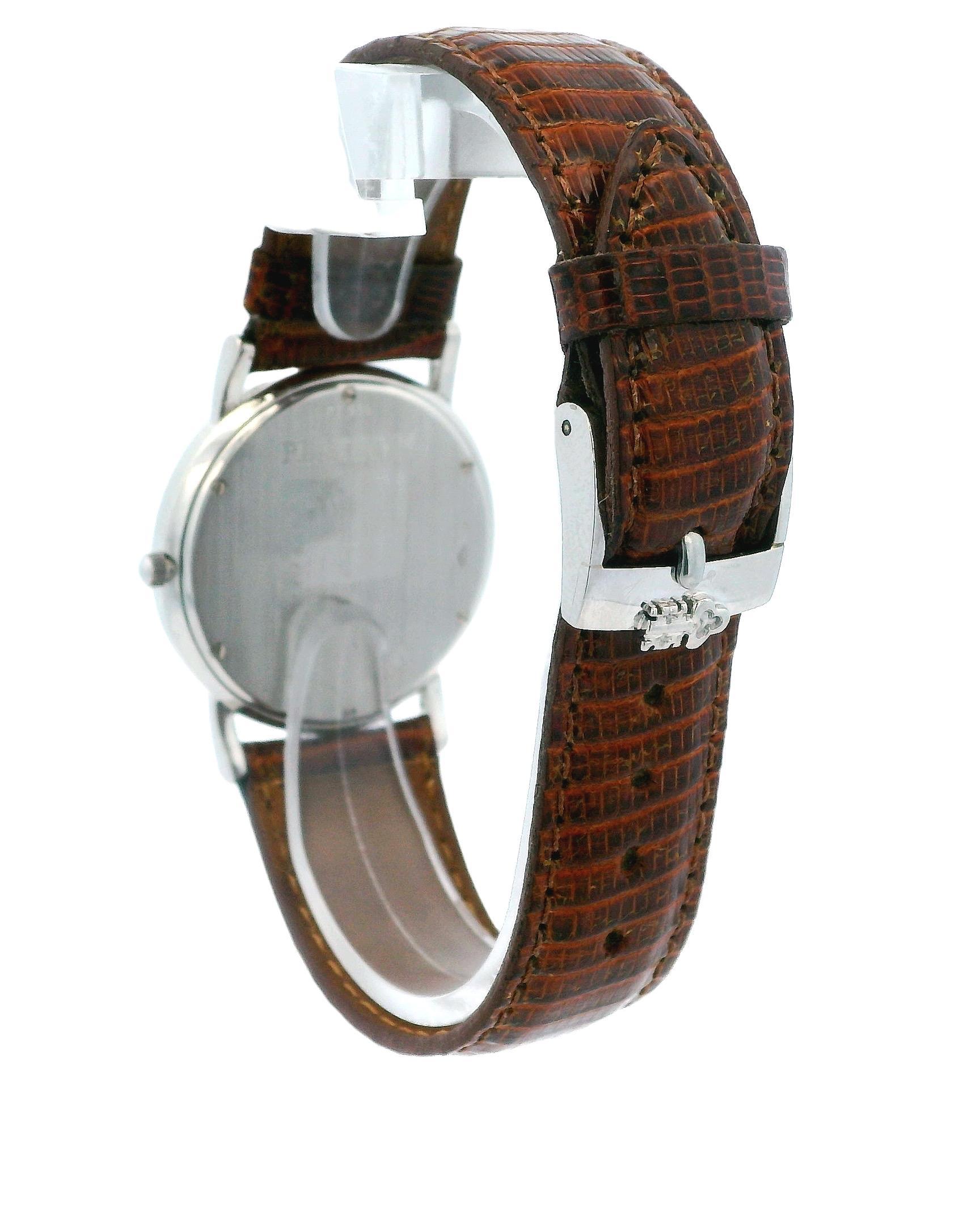 Corum Wood Roman Diamond Bezel Pave Dial Platinum Watch For Sale 4