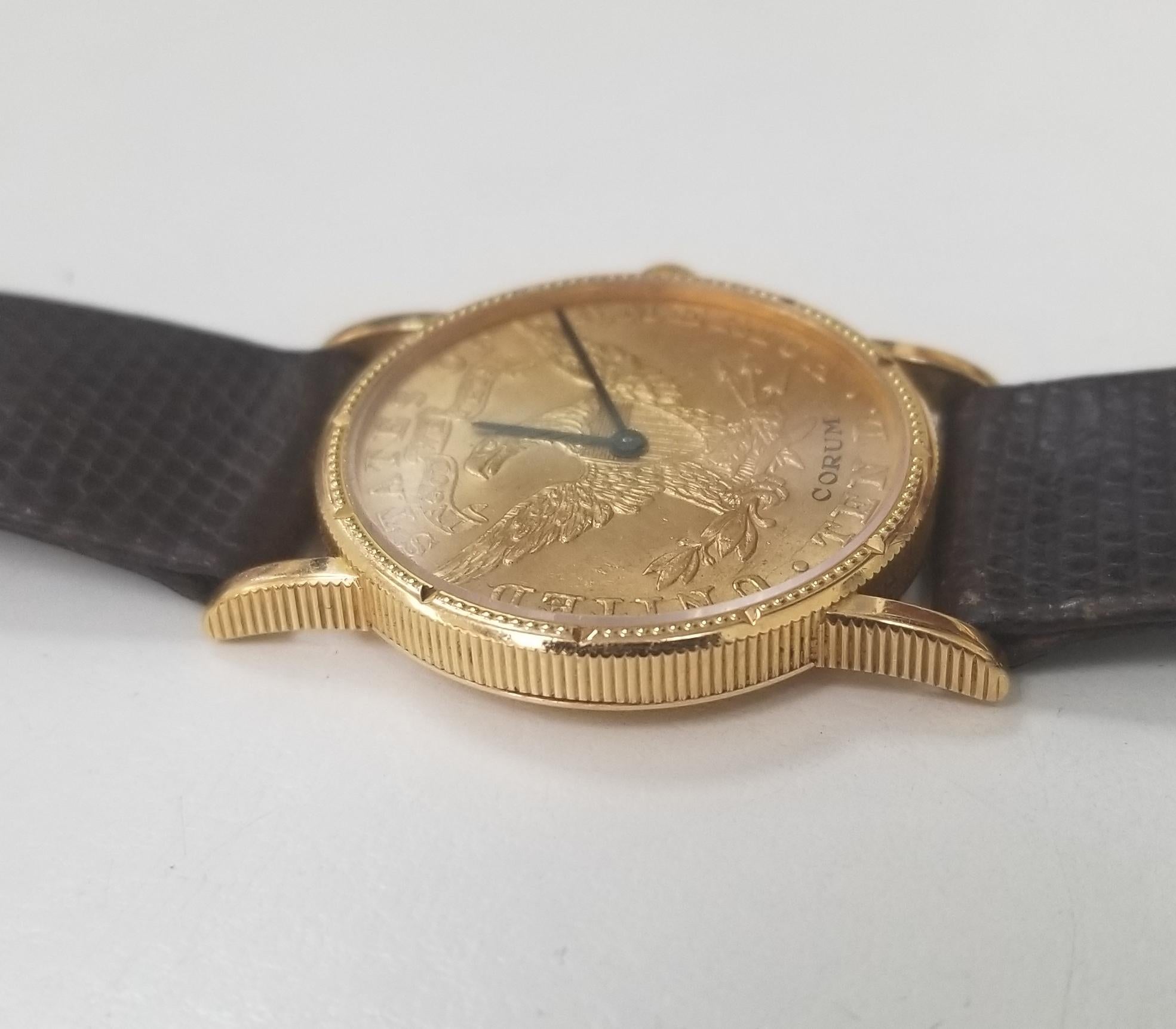 corum gold coin watch