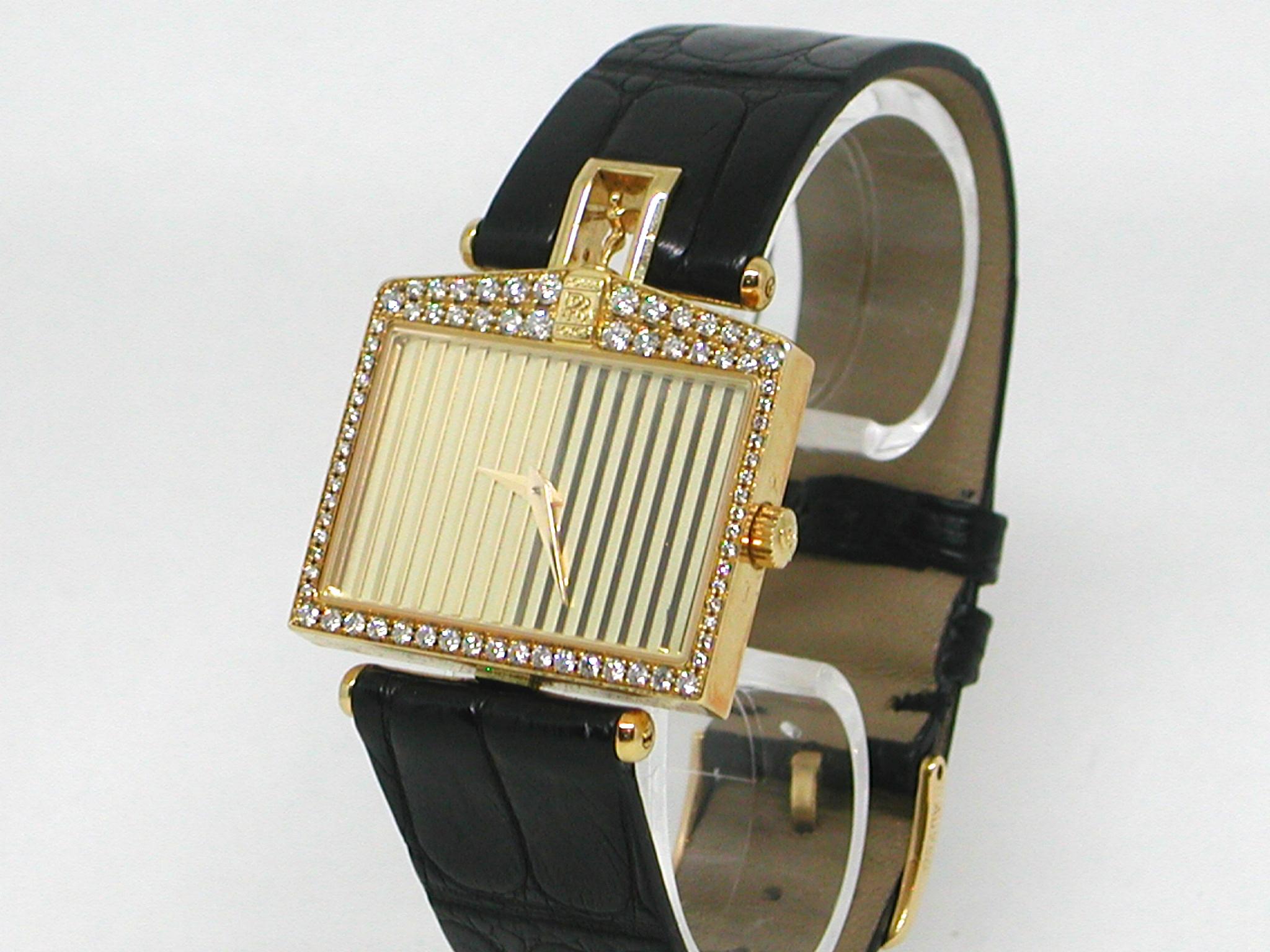 Corum Yellow Gold Diamond Rolls Royce Ltd Ed Mechanical Wristwatch In Excellent Condition In Antwerp, BE
