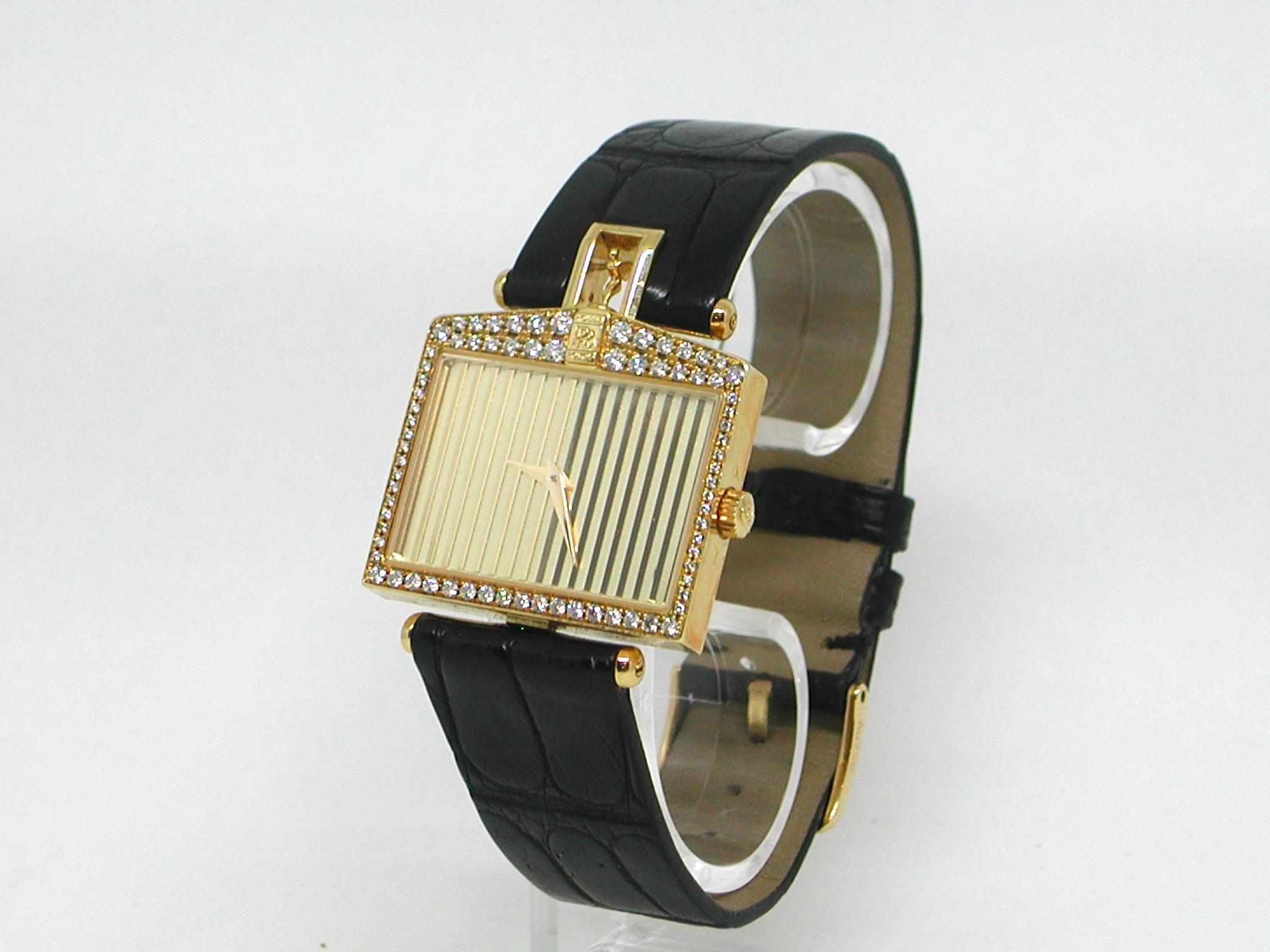 Men's Corum Yellow Gold Diamond Rolls Royce Ltd Ed Mechanical Wristwatch