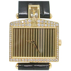 Vintage Corum Yellow Gold Diamond Rolls Royce Ltd Ed Mechanical Wristwatch