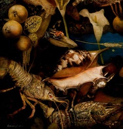 Albergue Garden - 21st Century, Contemporary, Figurative Painting, Oil on canvas