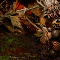 First Love's Like an Aquarium - 21st Cent, Contemporary, Figurative Oil Painting