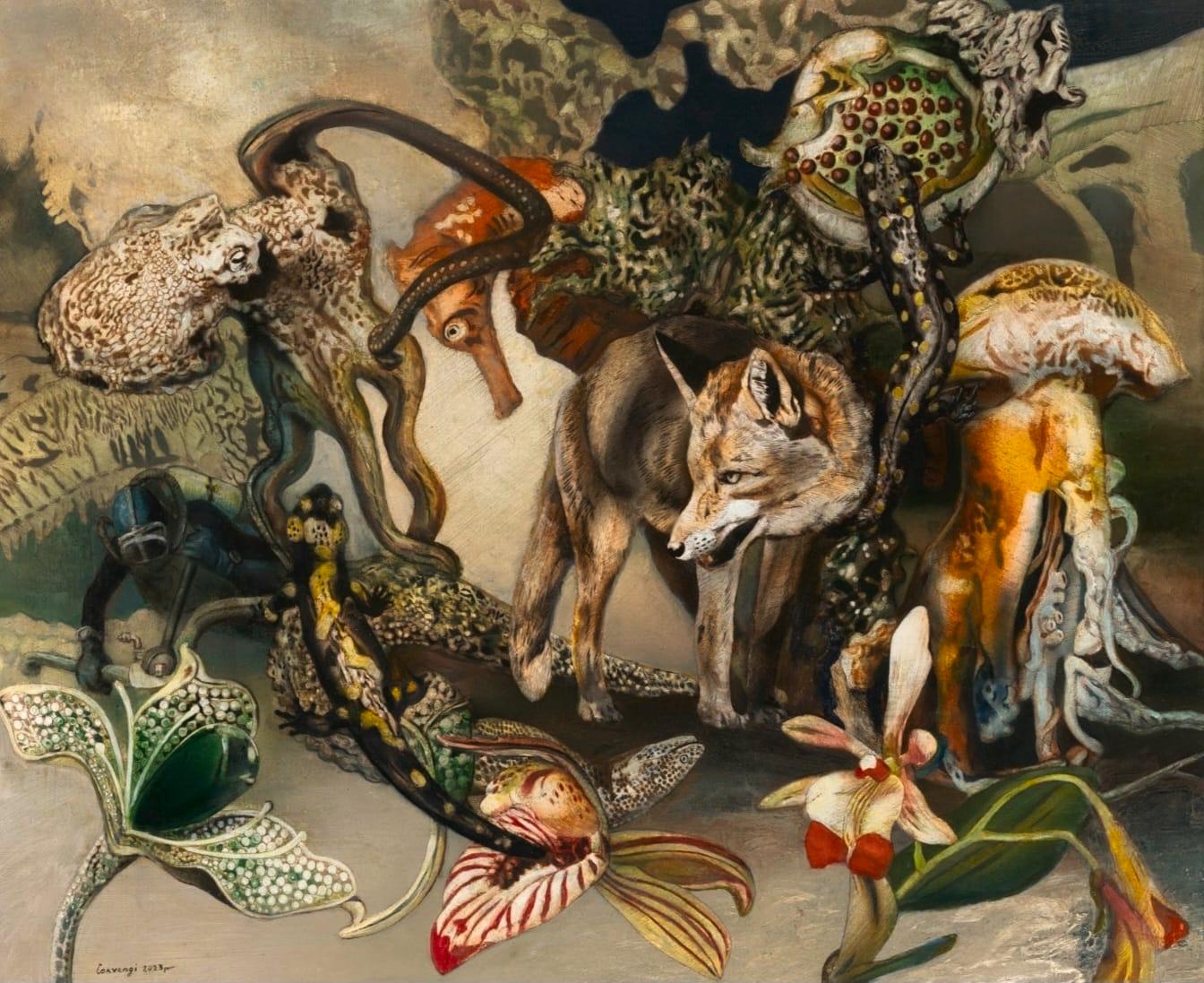 Struggle - 21st Century, Contemporary, Figurative Oil Painting