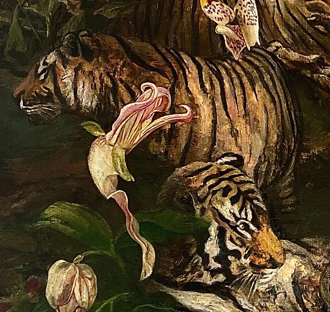 Tiger - 21. Jahrhundert, Zeitgenössisch, Figurative Malerei, Öl, Leinwand, Tiere im Angebot 2