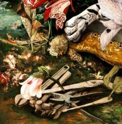 White Tiger Opera - 21st Century, Contemporary, Figurative Oil Painting