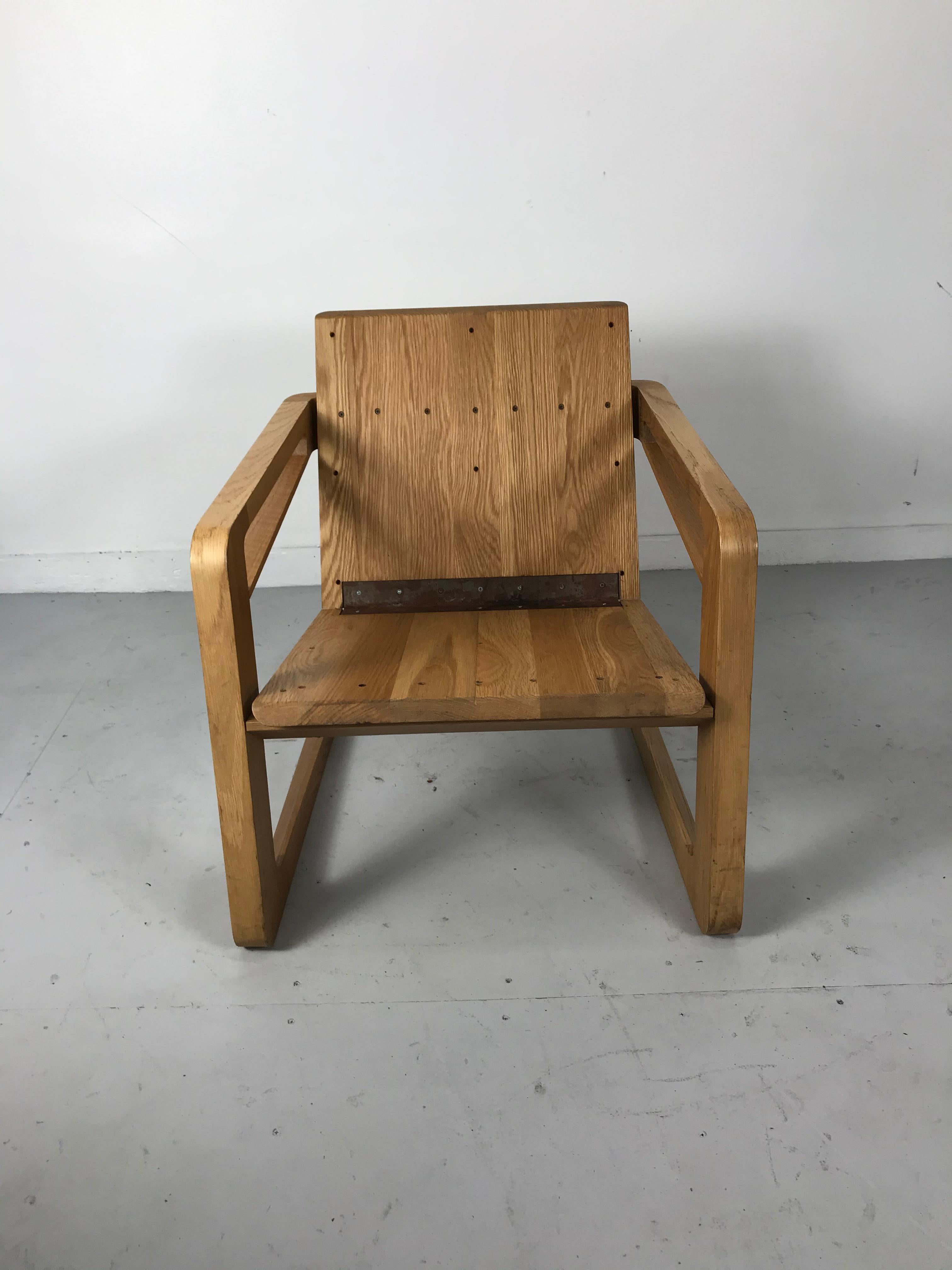 American Cory Grosser 009 Airline Chair, After Famed 1934 Airline Chair by Kem Weber For Sale