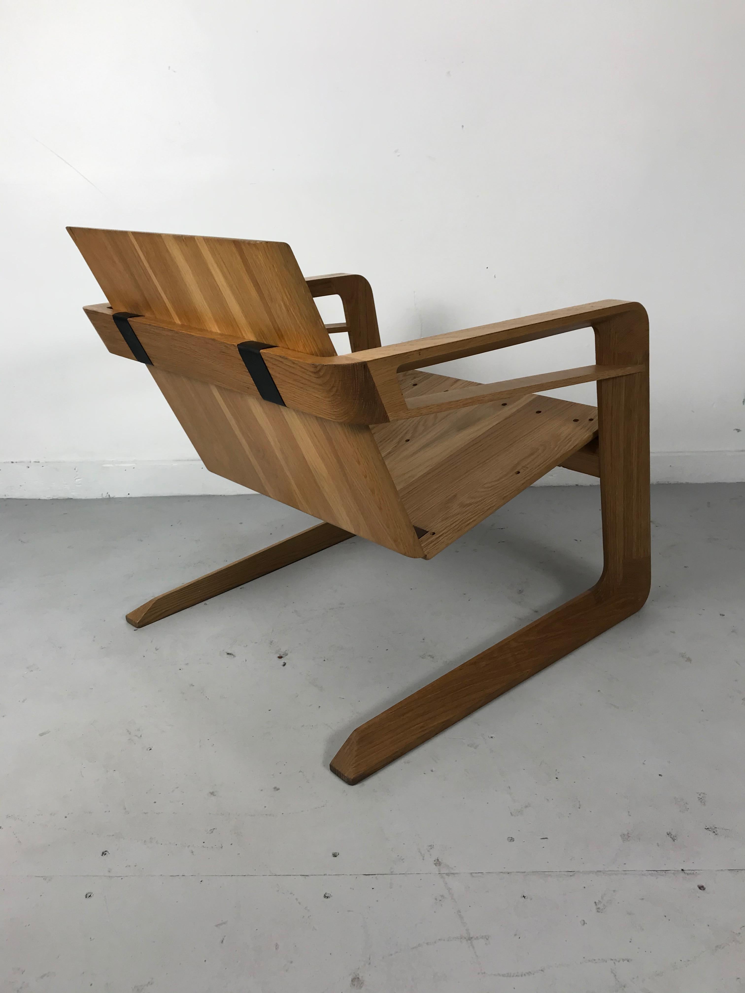 Contemporary Cory Grosser 009 Airline Chair, After Famed 1934 Airline Chair by Kem Weber For Sale
