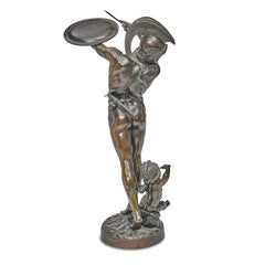 Corybante Stifling Jupiter's Cries Bronze by Louis Leon Cugnot