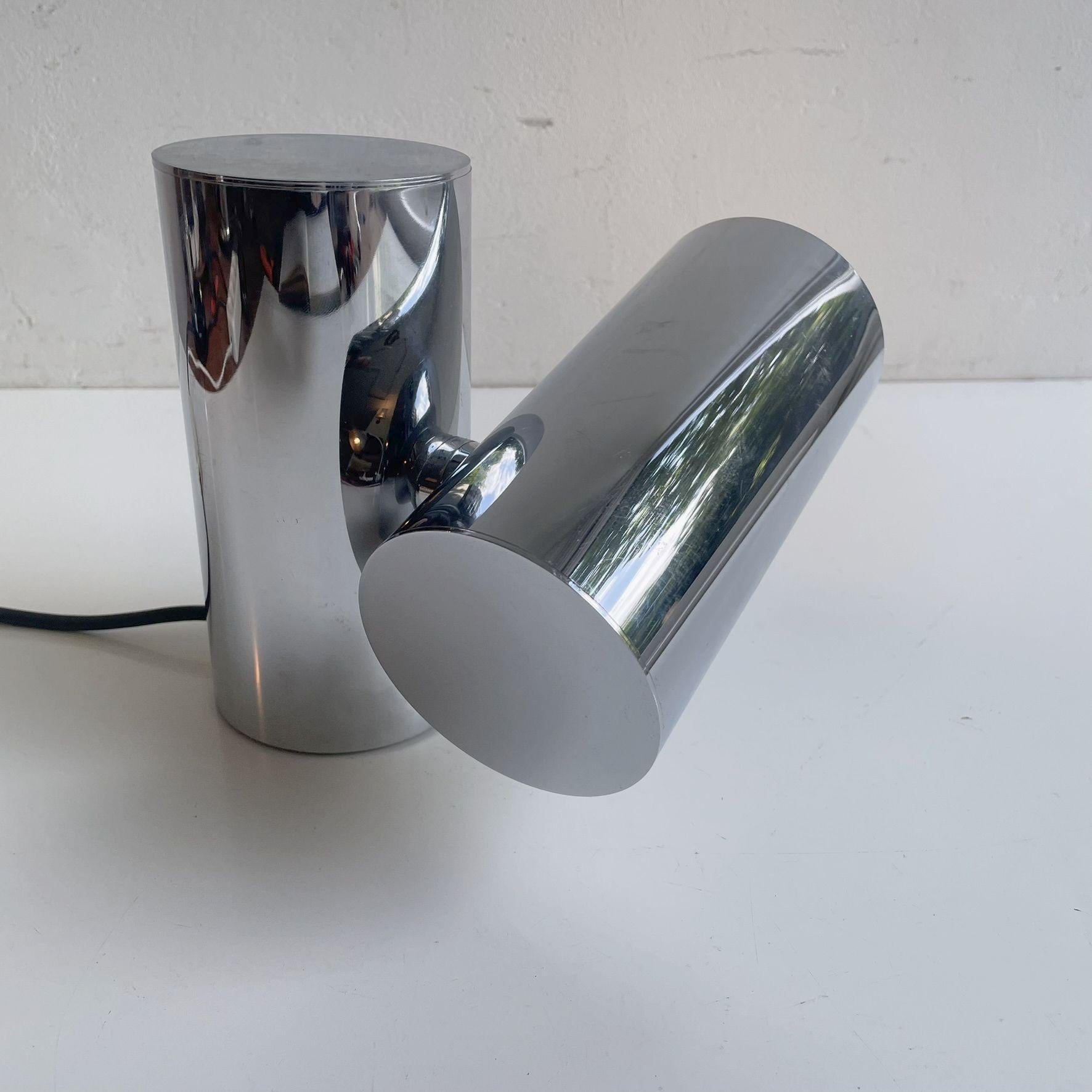 Allemand Cosack Chrome 70ies Desk Light en vente
