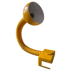 Lampada a collo d'oca Cosack in giallo, Germania, anni '60/'70