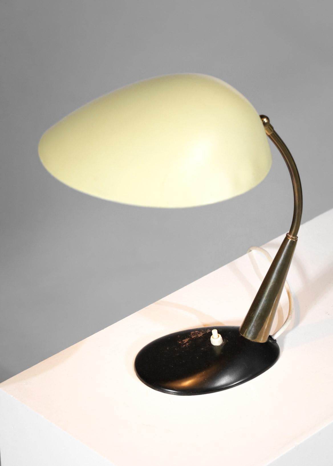 Metal Cosack Leuchten Desk, Bedside or Table Lamp 50's Germany, F520 For Sale