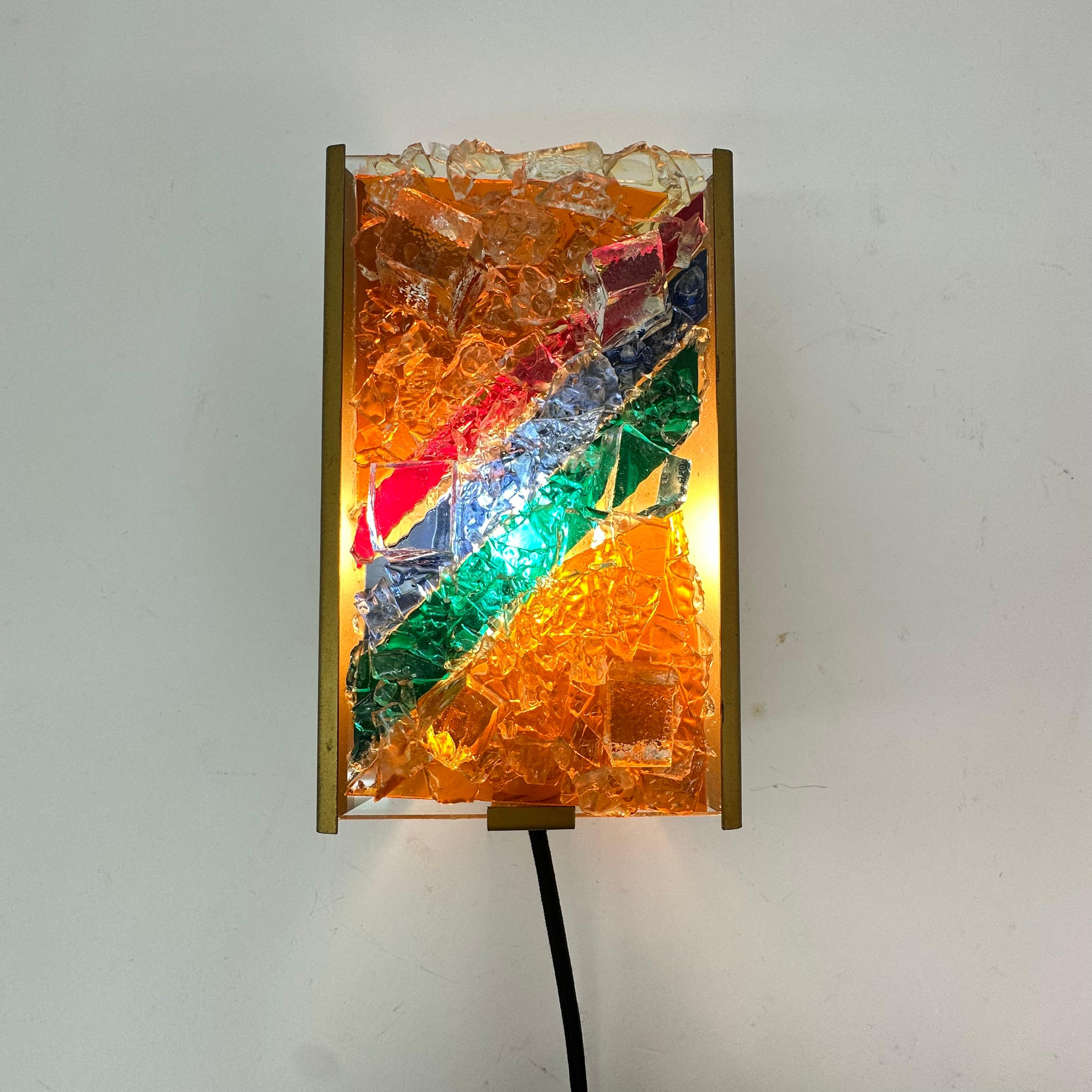 Cosack leuchten glass wall lamp , 1970's For Sale 3
