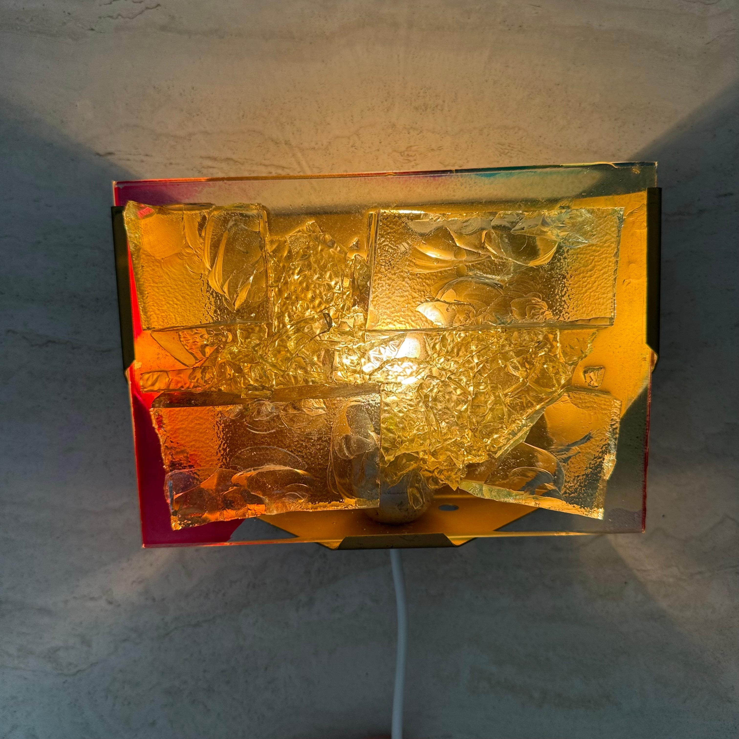 Cosack Leuchten Wandlampe aus Glas, 1970er Jahre im Angebot 3