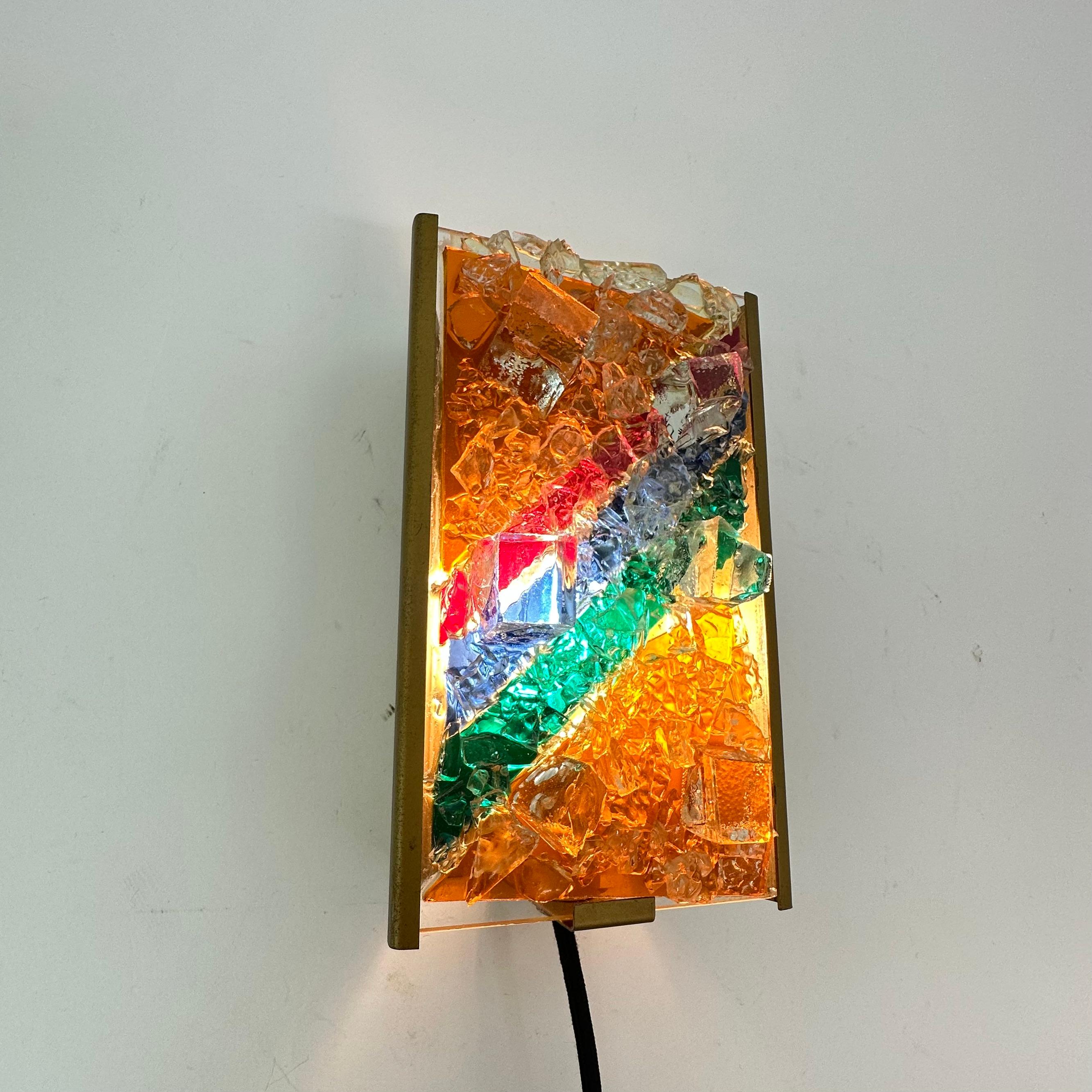 Cosack leuchten glass wall lamp , 1970's For Sale 4