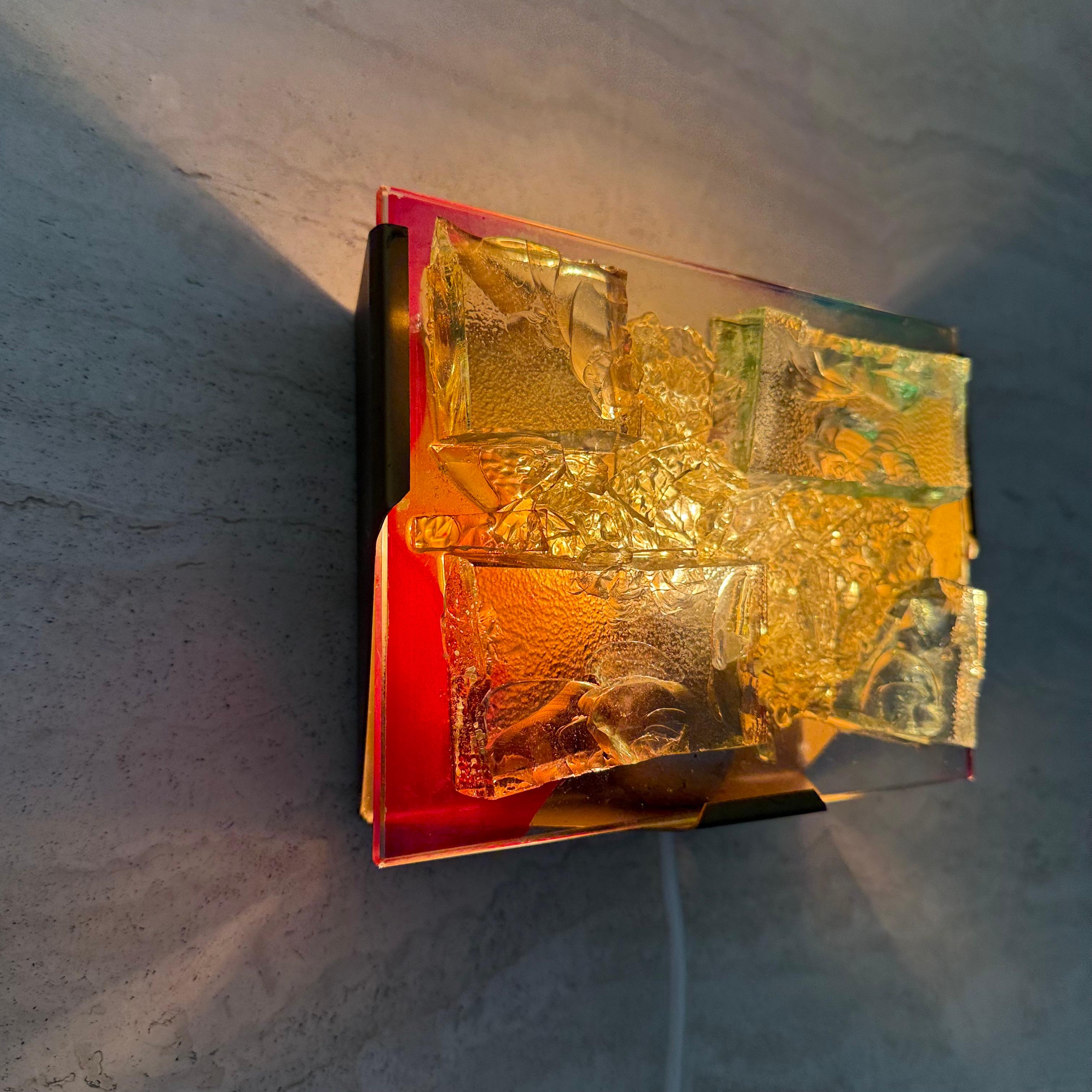 Cosack Leuchten Wandlampe aus Glas, 1970er Jahre im Angebot 4