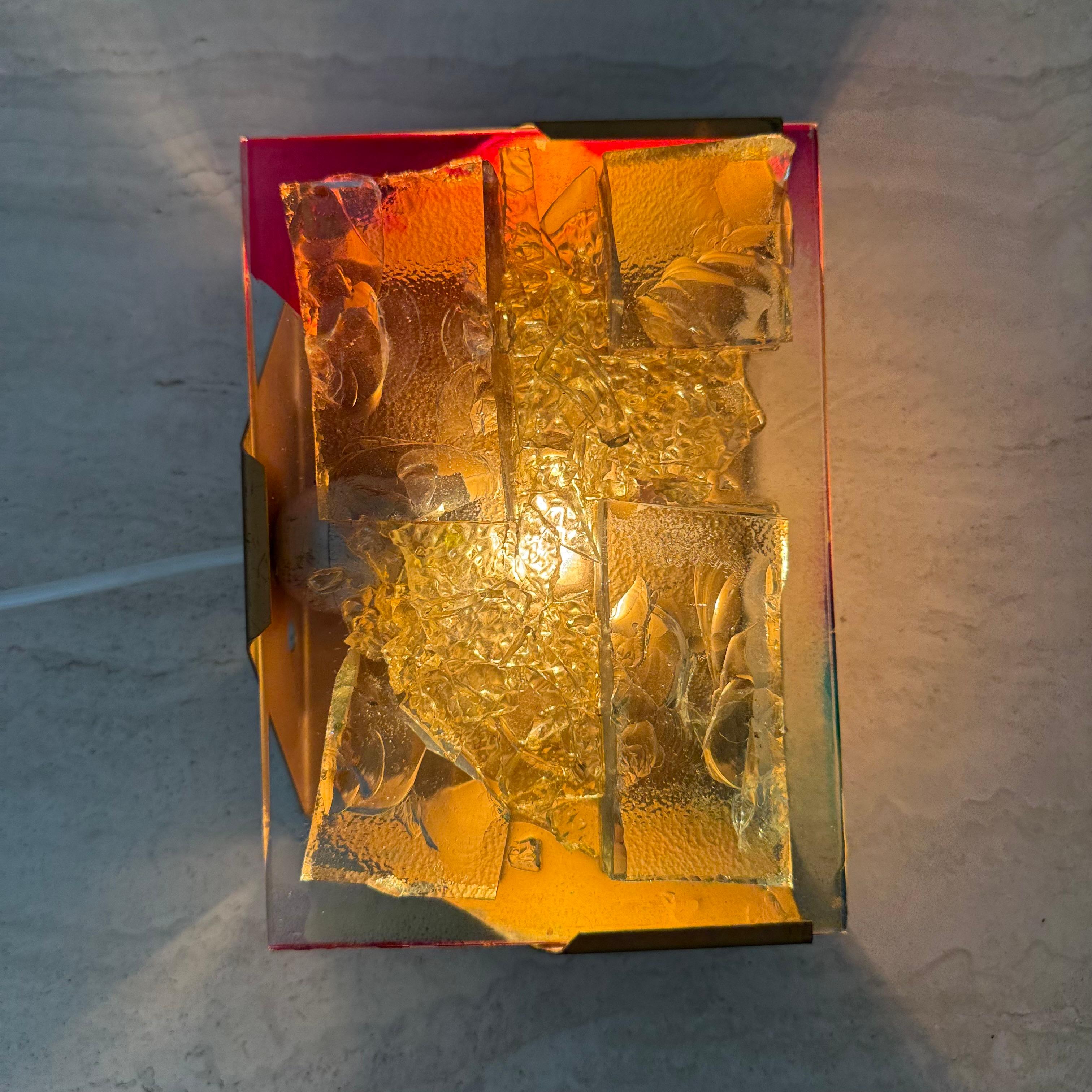 Cosack Leuchten Wandlampe aus Glas, 1970er Jahre im Angebot 7