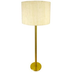 Vintage Cosack Midcentury Brass and Cloth Floor Lamp, 1960s, Germany