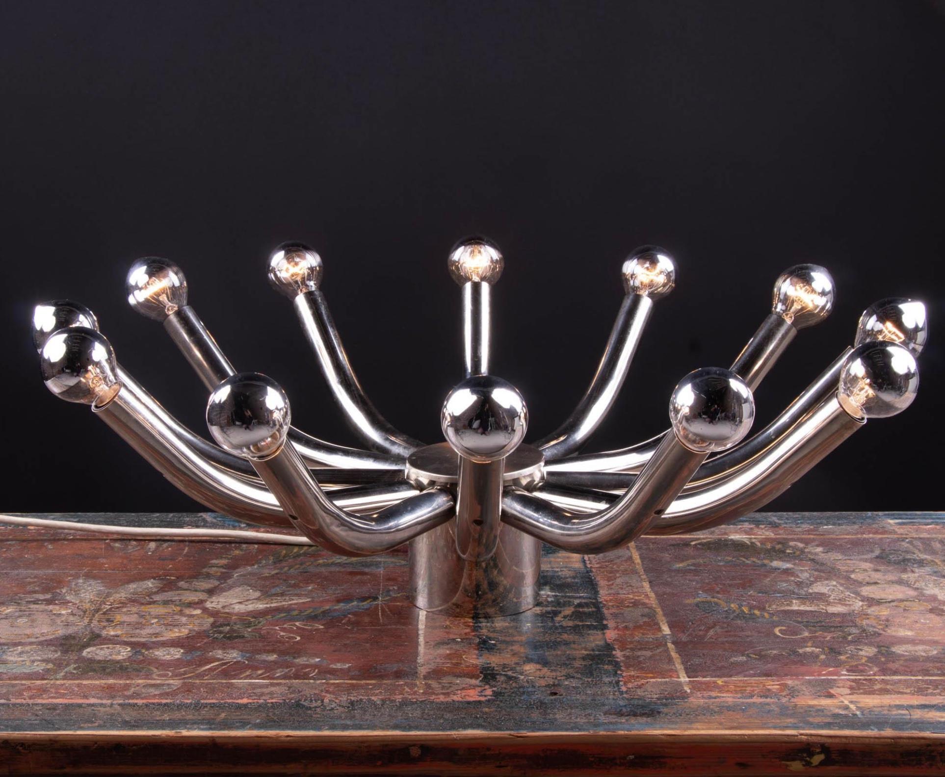 Mid-Century Modern Cosack Sputnik Flush Mount Ceiling Light For Sale