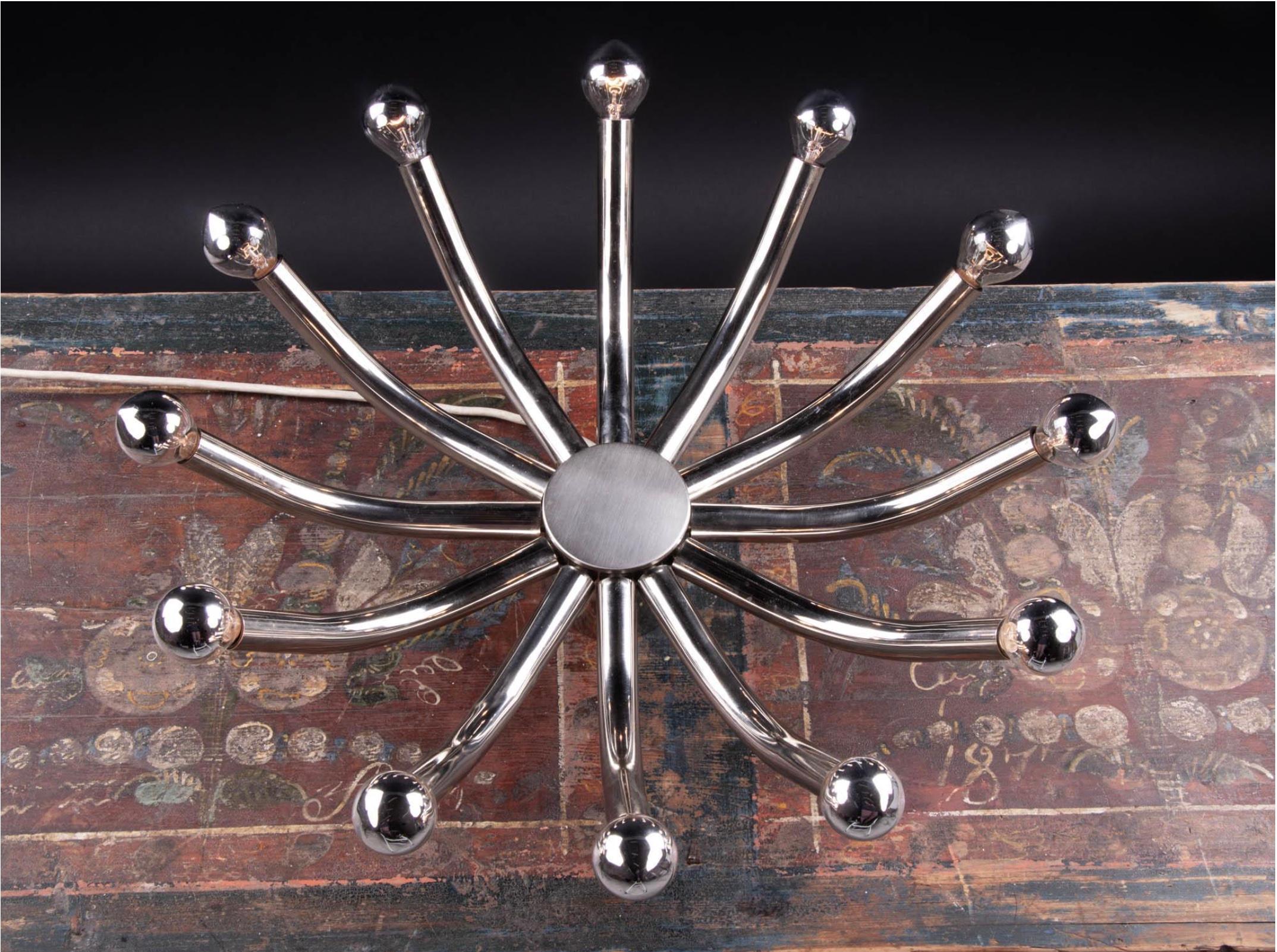German Cosack Sputnik Flush Mount Ceiling Light For Sale