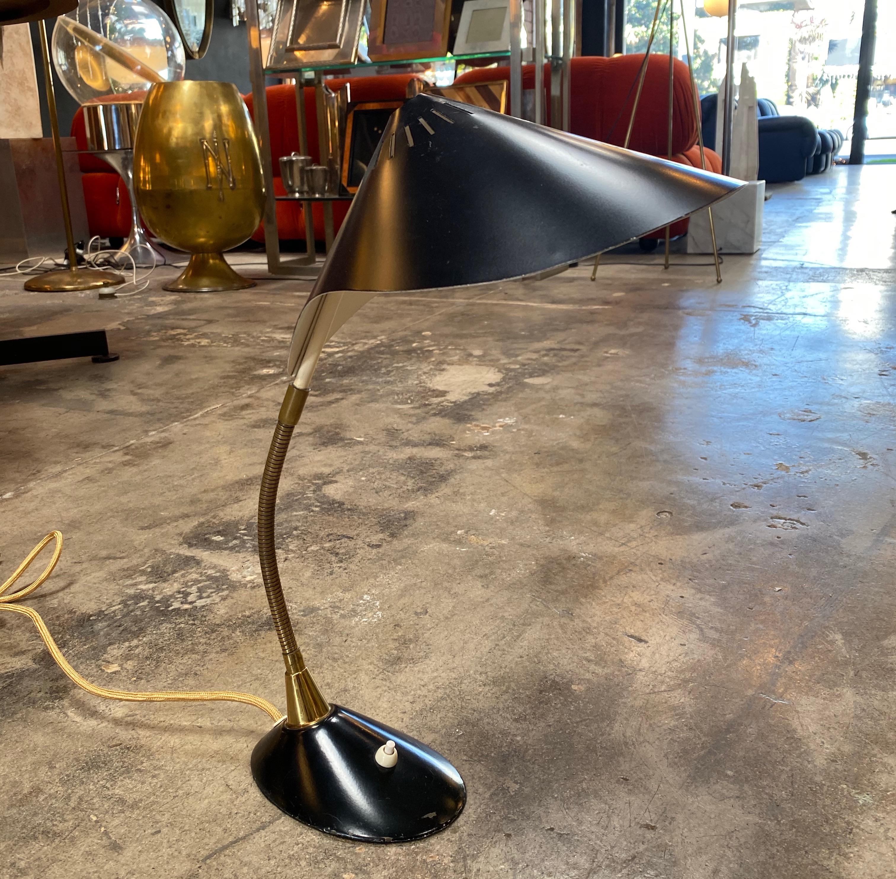 Mid-Century Modern Cosack Table Lamp Brass Standard and Mouille Style, Germany, 1959 For Sale