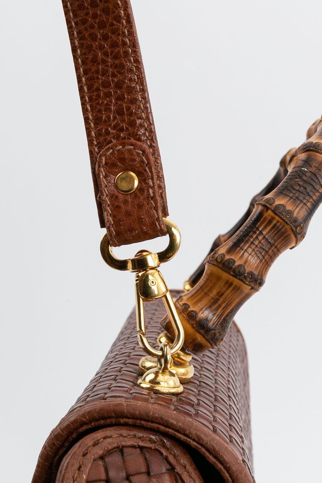 Borsa Cosci in pelle intrecciata in vendita 5