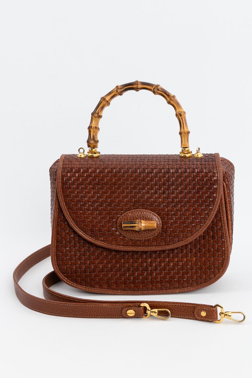 Borsa Cosci in pelle intrecciata in vendita 1