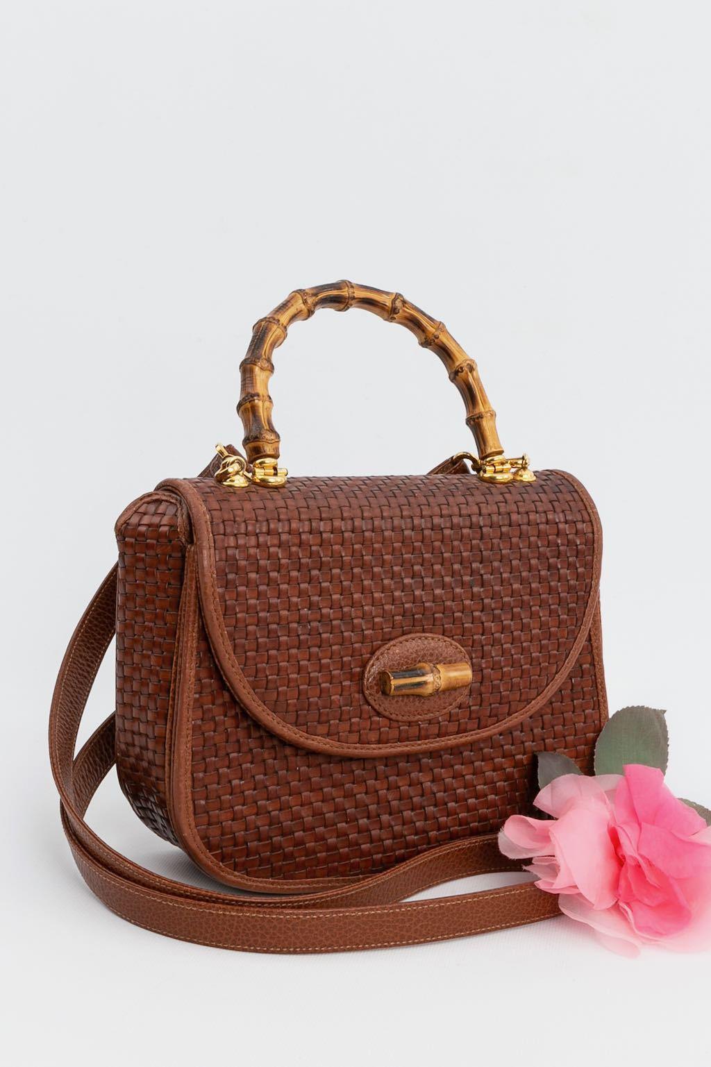 Borsa Cosci in pelle intrecciata in vendita 2