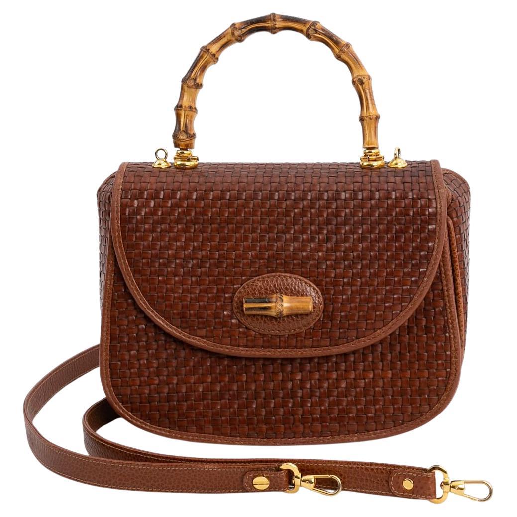 Borsa Cosci in pelle intrecciata in vendita