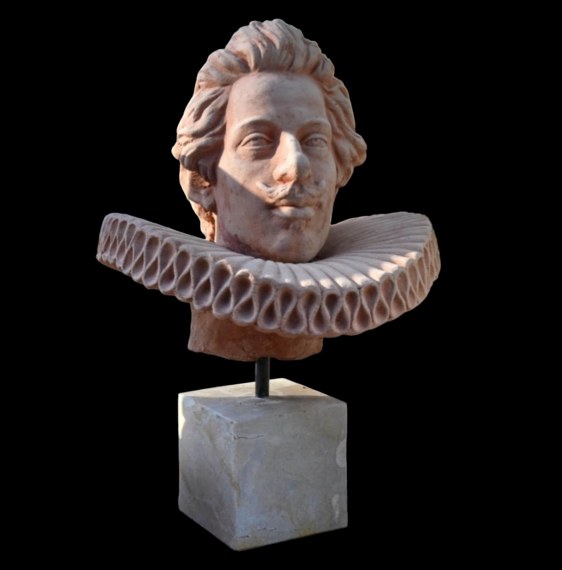 Metà XX secolo COSIMO  TERRACOTTA HEAd in vendita