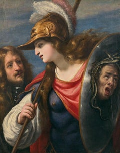 Antique Cosimo Ulivelli (1625-1705) Lorenzo de Medici under the protection of Athena