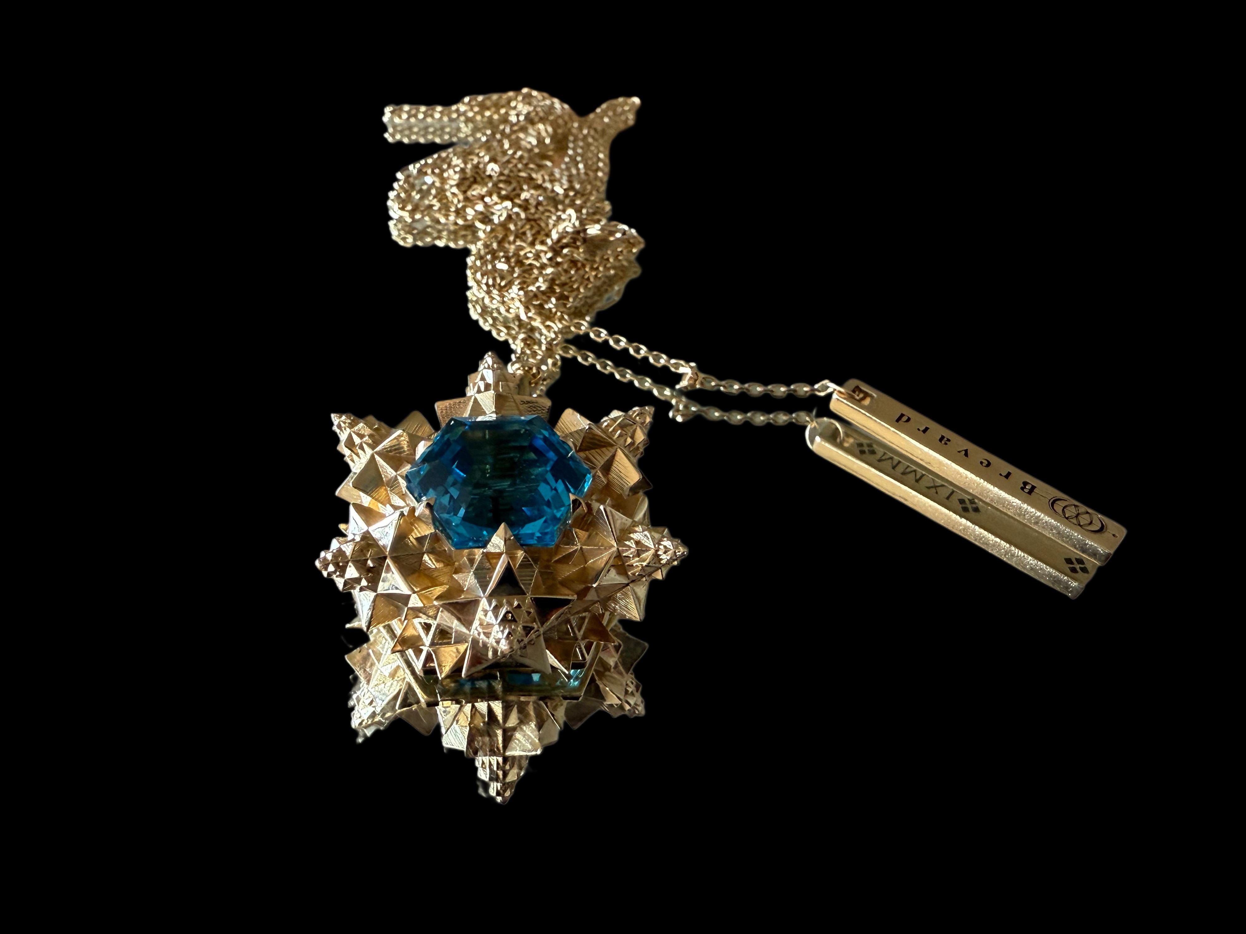Esagono Ciondolo Cosmico della Creazione in oro 18K in vendita