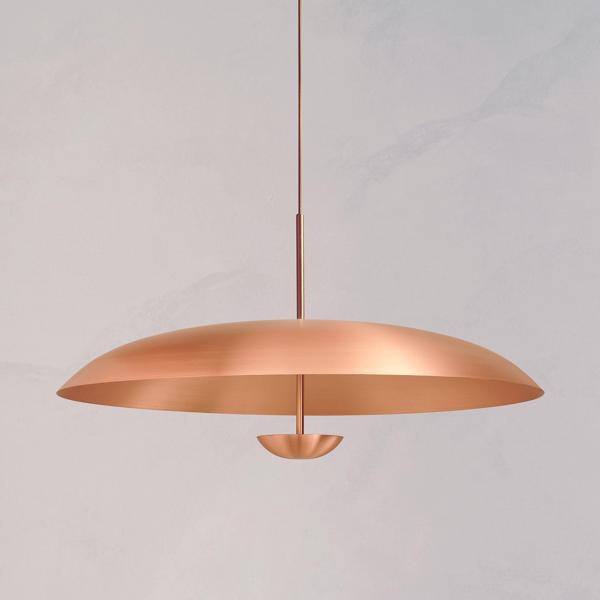 Organic Modern Cosmic 'Ares Pendant 100', Handmade Copper Ceiling Light For Sale
