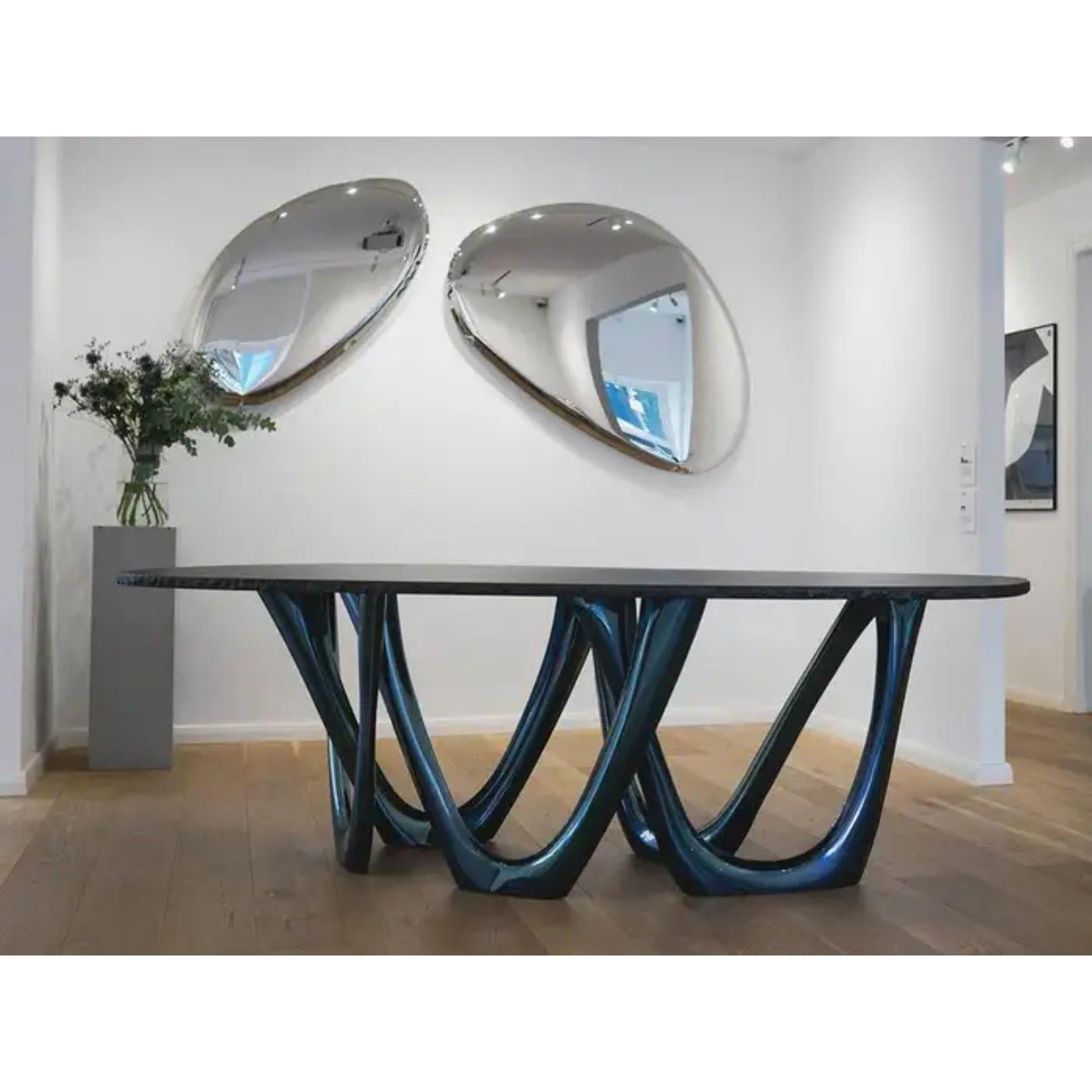 Organic Modern Cosmic Blue Cosmos Granite Sculptural G-Table by Zieta For Sale