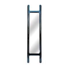 Cosmic Blue Drab-Skulptur-Wandspiegel von Zieta