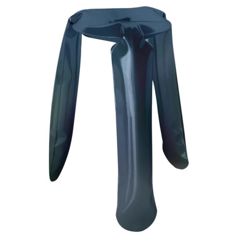 Cosmic Blue Kitchen Plopp Stool by Zieta For Sale