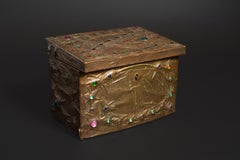 Art Nouveau Cosmic Repoussé Box by Alfred Daguet