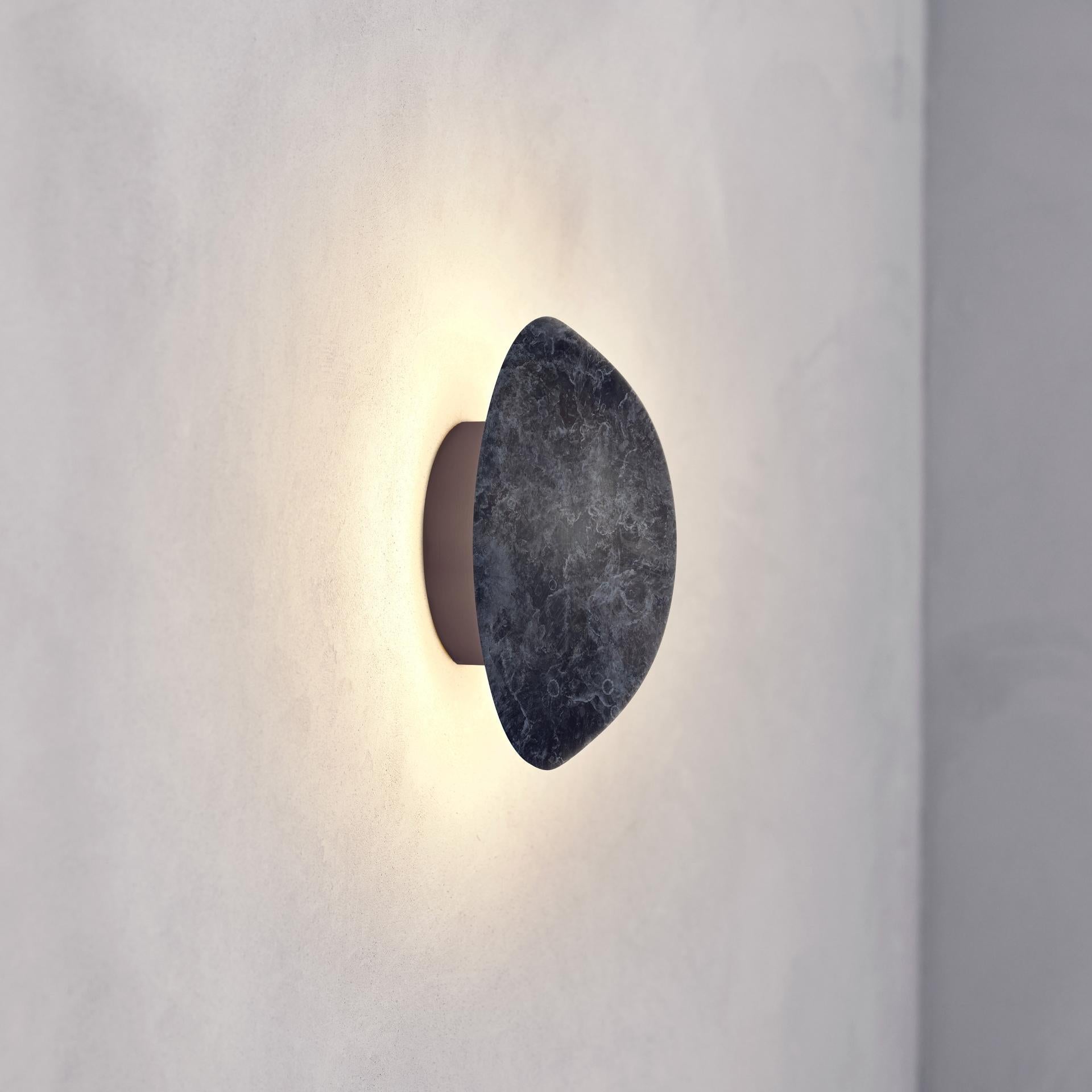 Contemporary 'Cosmic Comet Callisto 26' Handmade Callisto Patinated Brass Wall Light For Sale