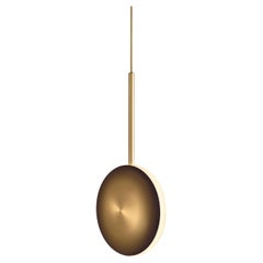 Cosmic 'Comet Pendant Ore' Handmade Bronze Gradient Patinated Brass Ceiling Lamp